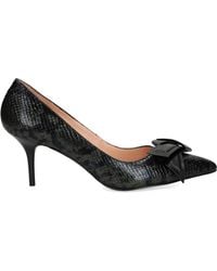 Love Moschino - Escarpins À Effet Peau De Serpent - Lyst