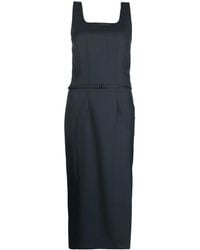Low Classic - Side-Slit Belted Dress - Lyst