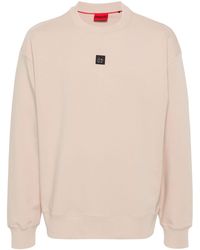 HUGO - Sweater Met Logo-applicatie - Lyst