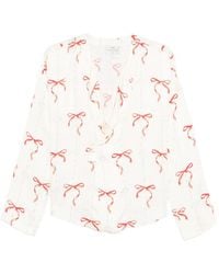 forte_forte - Bow-Print Shirt - Lyst