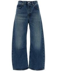 FRAME - The Bow Cropped Jeans - Lyst