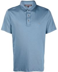 Michael Kors - Logo-embroidered Cotton Polo Shirt - Lyst