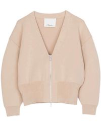 3.1 Phillip Lim - V-Neck Zip-Up Cardigan - Lyst