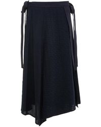3.1 Phillip Lim - Broderie-Anglaise Asymmetric Midi Skirt - Lyst