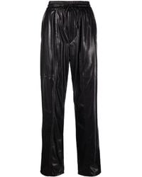 Isabel Marant - Faux-leather Straight Trousers - Lyst
