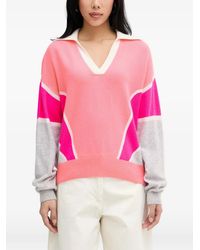 From Future - Colour-Block Polo-Collar Sweater - Lyst