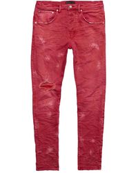 Purple Brand - Hickory Stripe Overspray Jeans - Lyst