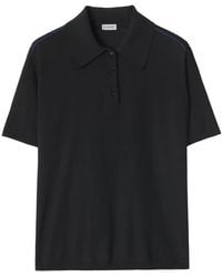 Burberry - Short-Sleeve Wool Polo Shirt - Lyst