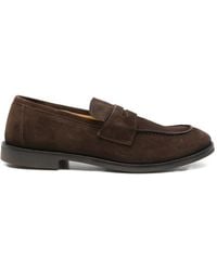 F.LLI RENNELLA - Suede Penny Loafers - Lyst