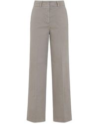 Peserico - Mid-Rise Trousers - Lyst