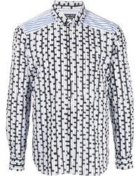 Comme des Garçons - Graphic-print Cotton Shirt - Lyst