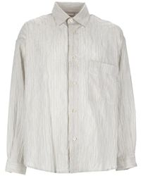 AMISH - Chemise Rayée À Poche Poitrine - Lyst