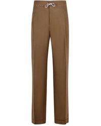 Maison Margiela - Drawstring-Waist Pleated Pants - Lyst