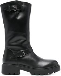 Keys - Buckle Strap Boots - Lyst