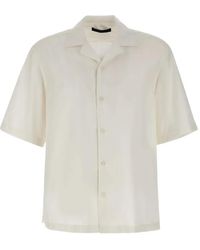 BOSS - Kurzärmeliges Oversized-Hemd - Lyst