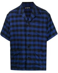MASTERMIND WORLD - Plaid-Check Embroidered Shirt - Lyst