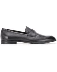 Bally - Webb Grained-Effect Penny Loafers - Lyst
