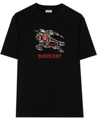 Burberry - Heart Knight Cotton T-Shirt - Lyst