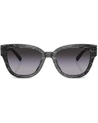 COACH - Monogram-Print Square-Frame Sunglasses - Lyst