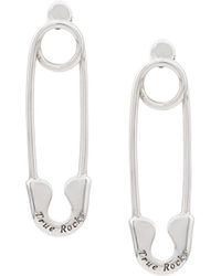 True Rocks - Orecchini A Forma Di Spilla - Lyst