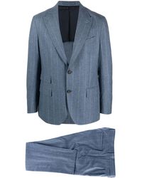 Eleventy - Pinstripe-print Single-breasted Suit - Lyst