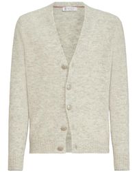Brunello Cucinelli - Alpaca, Cashmere And Wool Cardigan - Lyst