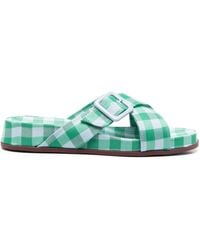 Camper - Atonik Gingham-Check Sandals - Lyst