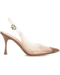 Gianvito Rossi - 85Mm Diana Slingback Transparent Pumps - Lyst
