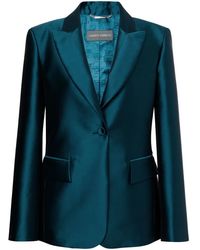 Alberta Ferretti - サテン シングルジャケット - Lyst