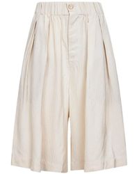 Uma Wang - Elasticated-Waist Pleated Shorts - Lyst