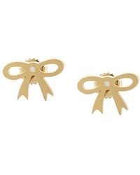 Irene Neuwirth - 18Kt Bow Stud Earrings - Lyst