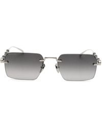 Gucci - Bamboo-Detail Rimless Sunglasses - Lyst