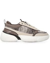 Pinko - Alba 05 Chunky Sole Sequined Textured Fabrics Sneakers - Lyst