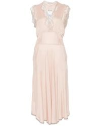 Maison Margiela - Abito Midi Con Scollo A V - Lyst