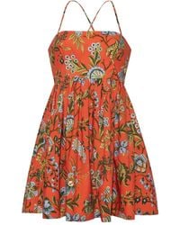 Cara Cara - Vestido corto Leo con motivo floral - Lyst