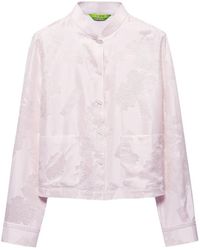 Shanghai Tang - Mandarin-Collar Jacquard Blouse - Lyst