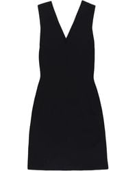 Rick Owens - Abito Corto Con Scollo A V - Lyst