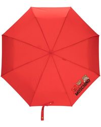 Moschino - Paraguas Teddy con logo - Lyst