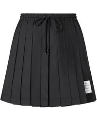 Thom Browne - Ripstop Pleated Mini Skirt - Lyst