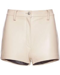 Magda Butrym - High-Waist Leather Mini Shorts - Lyst