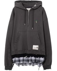 Maison Mihara Yasuhiro - Distressed-Hoodie im Layering-Look - Lyst