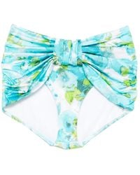 Chloé - Floral-Print Bikini Bottoms - Lyst