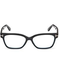 Tom Ford - T-Line Rectangle-Frame Glasses - Lyst