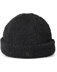 Maison Michel - Cliff Logo-Plaque Beanie Hat - Lyst