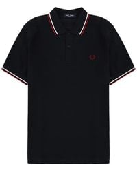 Fred Perry - Twin-Tipped Polo Shirt - Lyst