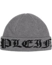 Philipp Plein - Gothic Plein Wool Beanie Hat - Lyst