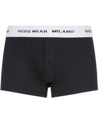 Gcds - Logo-Waistband Fine-Ribbed Boxers - Lyst