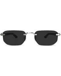 Cartier - Rectangle-Frame Sunglasses - Lyst
