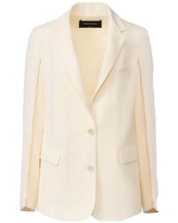 Fabiana Filippi - Button Sleeve Panel Blazer - Lyst