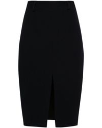 Styland - Mid-rise Wool Pencil Skirt - Lyst